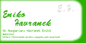 eniko havranek business card